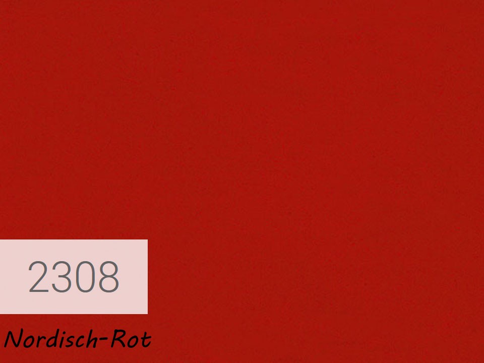 <p><strong>OSMO Landhausfarbe</strong></p><p>Nordisch Rot, Nr. 2308, 0,75 l</p>